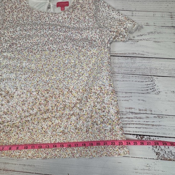 Isaac Mizrahi Live Women Always Isaac Sequin T-Shirt-Multi Color Sequence Large - Picture 4 of 11